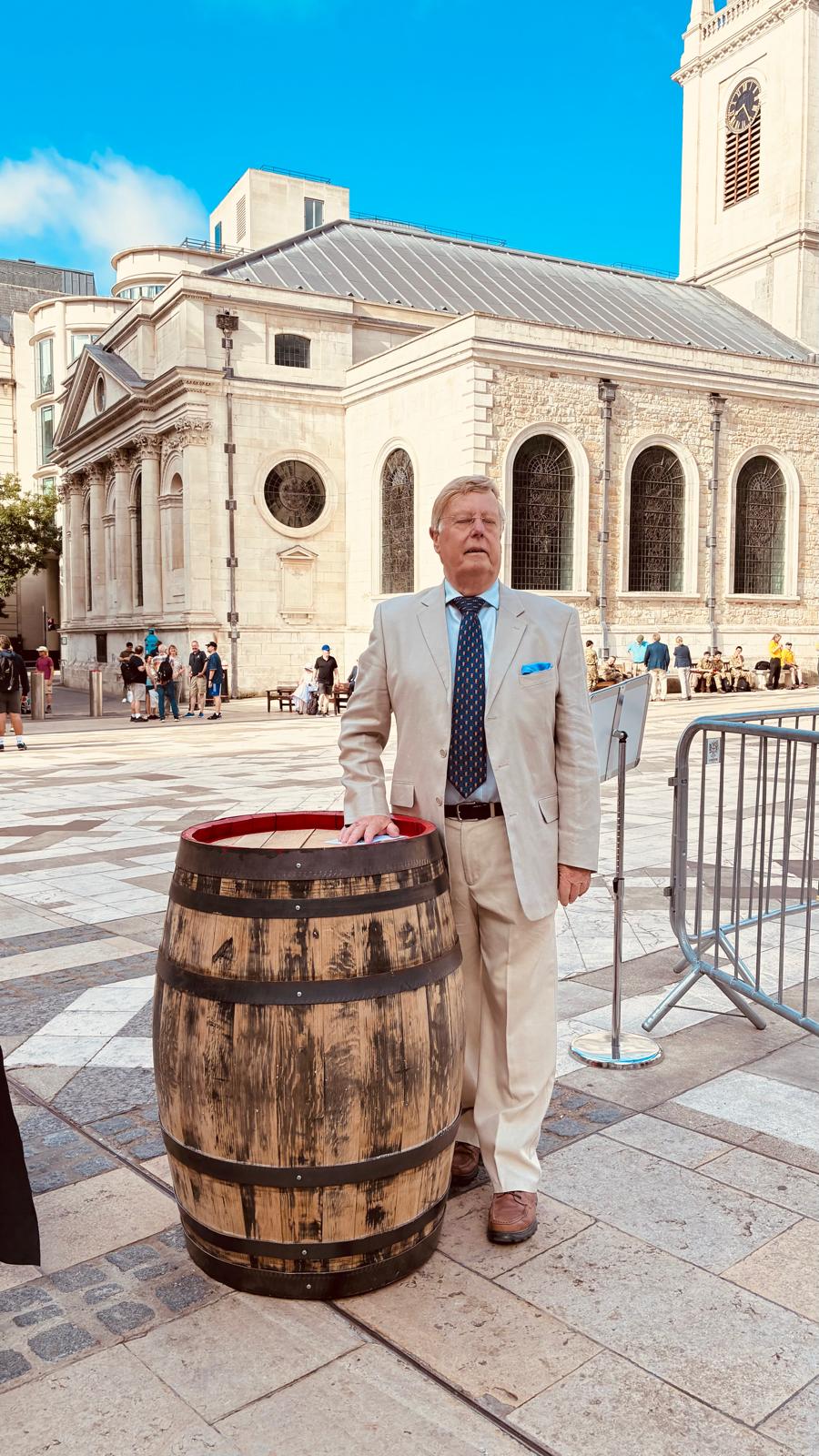cask rolling at guildhall