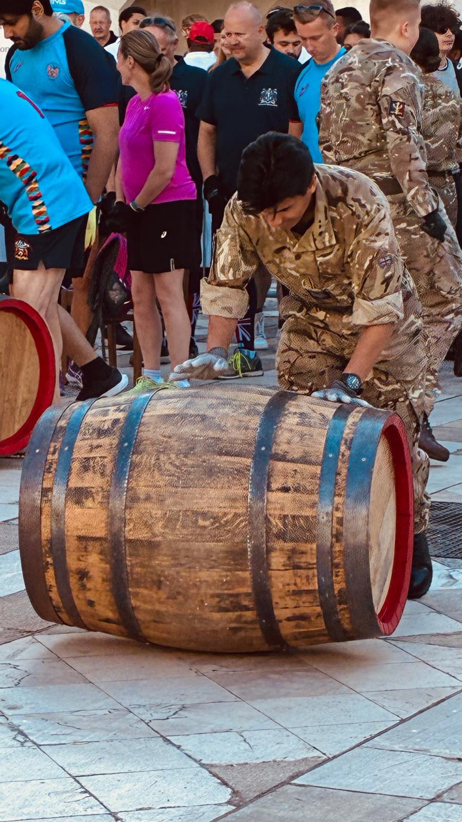 cask rolling at guildhall